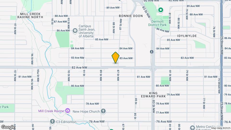Whyte Avenue Redevelopment Map and Location Details