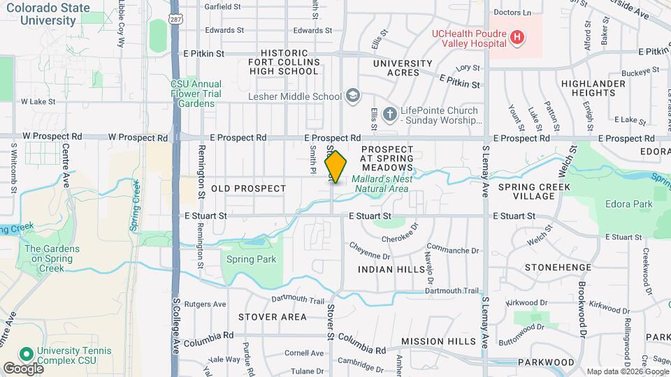 1714 Stover St Map and Location Details