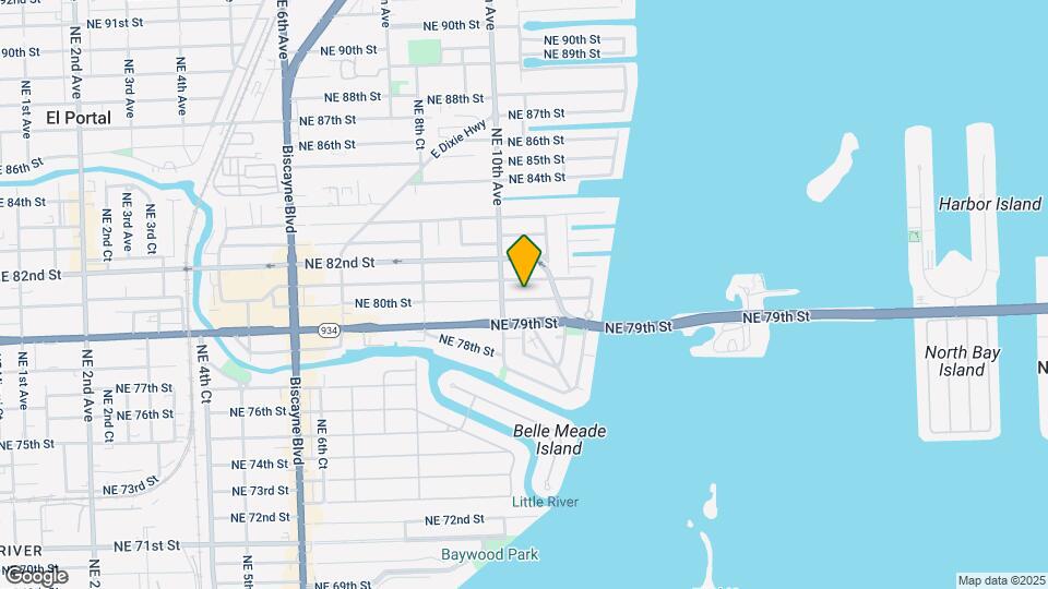 1045 NE 80th St Map and Location Details