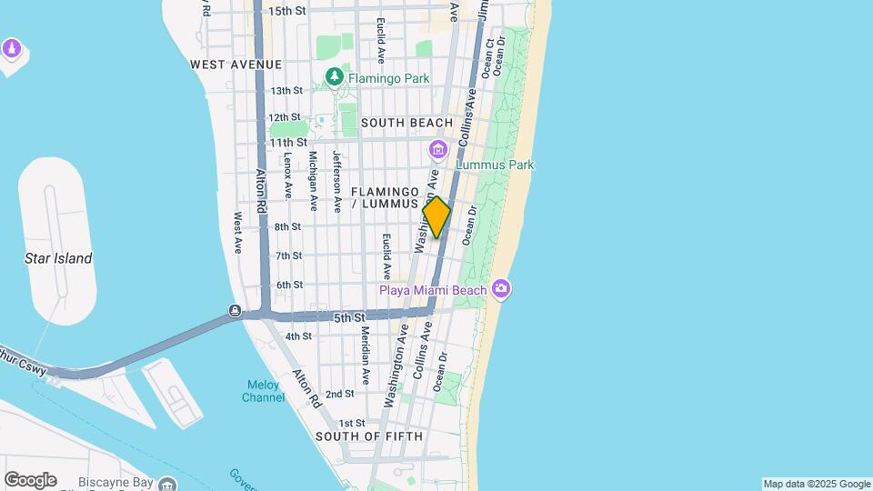 720 Collins Ave Map and Location Details