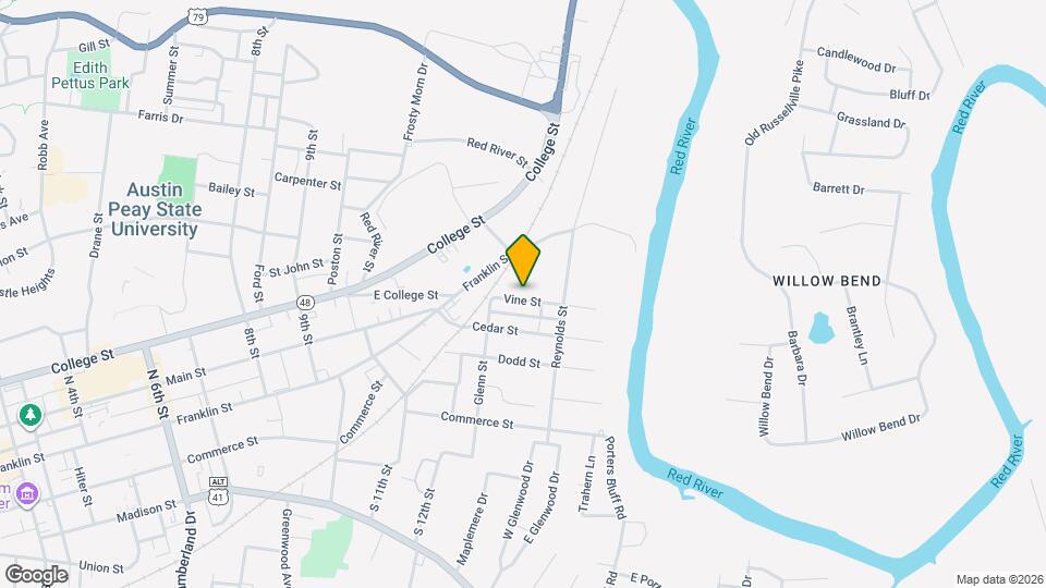 1221 Vine St Map and Location Details