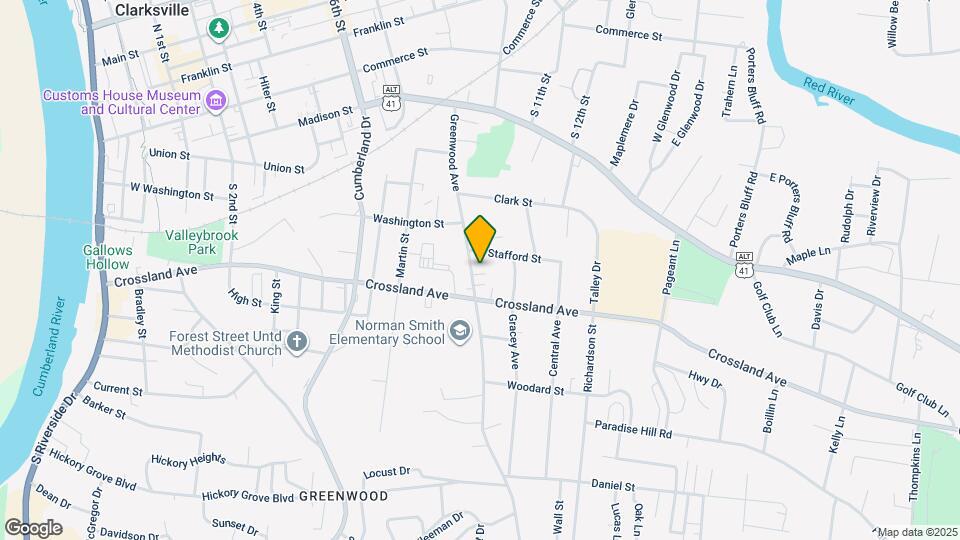 615 Greenwood Ave Map and Location Details