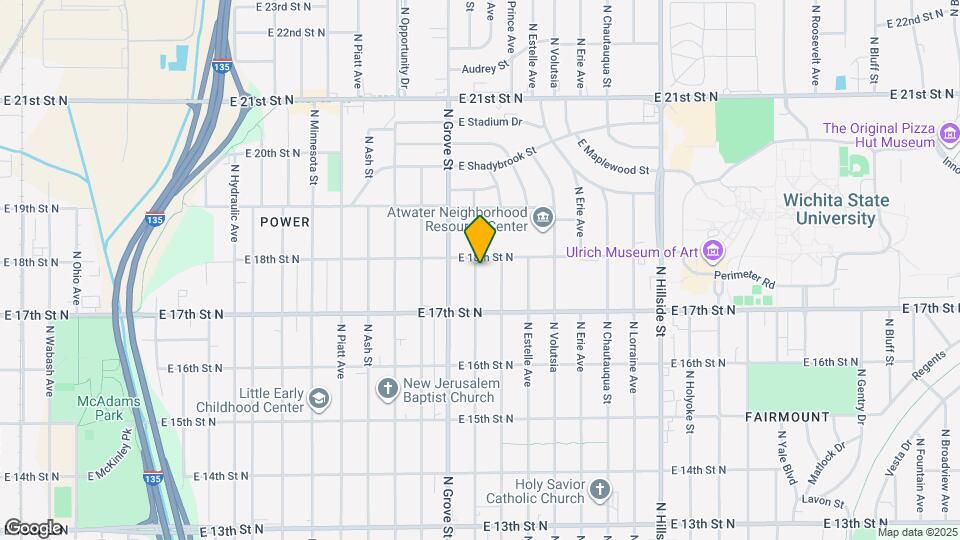 1848 N Poplar St Map and Location Details