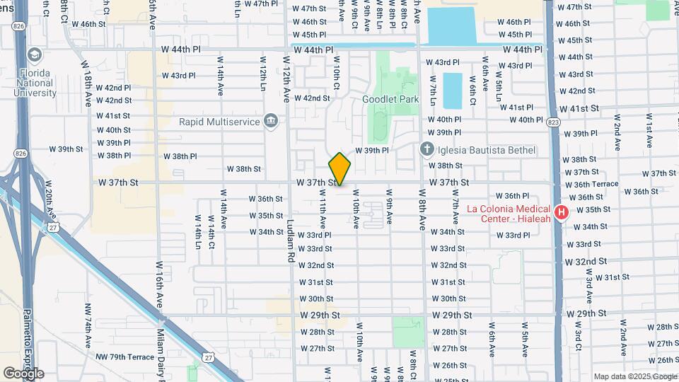 1045 W 36th Pl Mapa y Detalles de la Ubicación