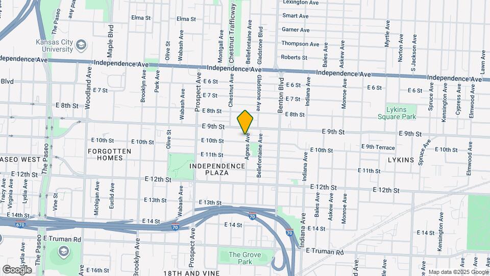 2854 E 10th St Map and Location Details