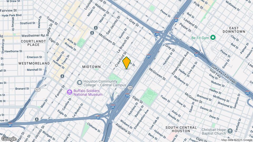 1725 Tuam St Map and Location Details