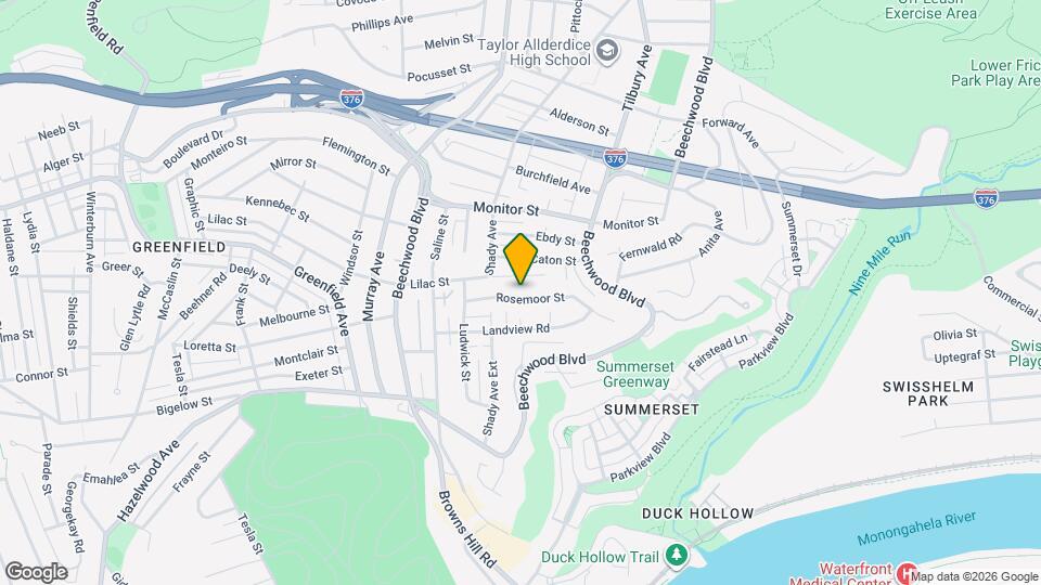 6533 Rosemoor St Map and Location Details