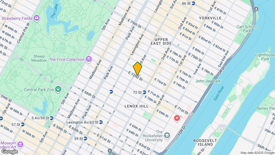 220 E 72nd St Map and Location Details