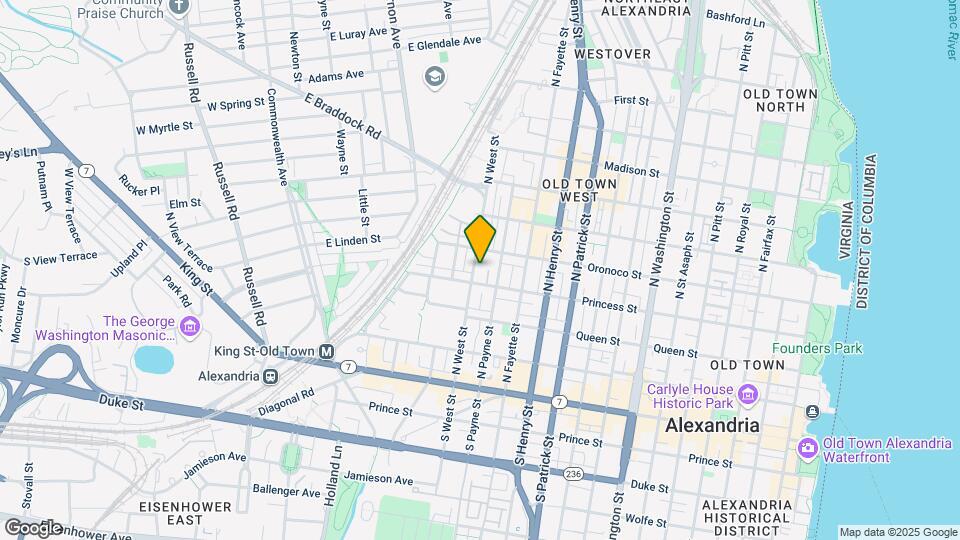 415 N West St Map and Location Details