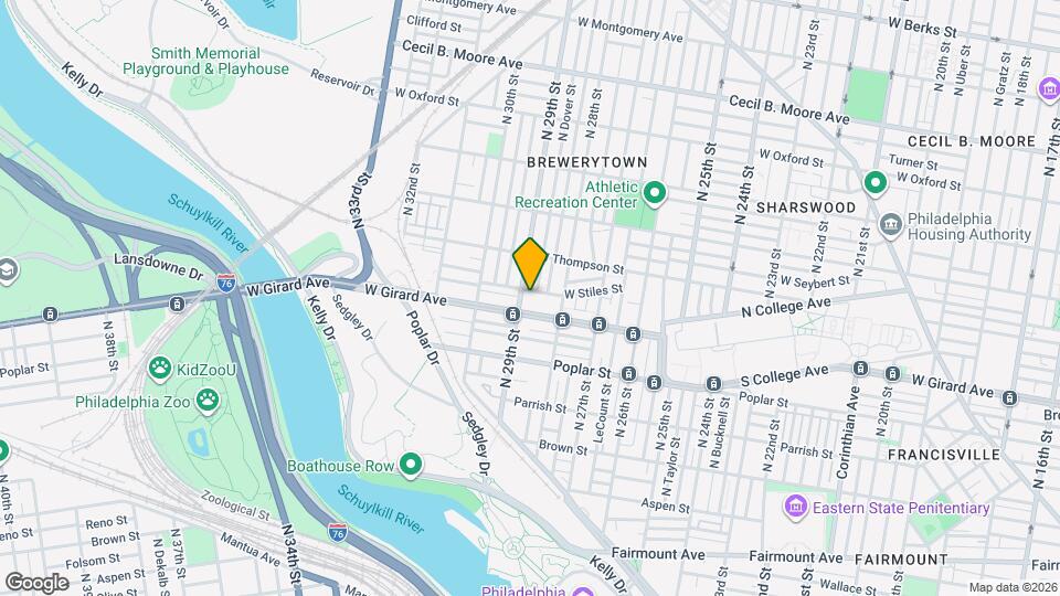 2844 W Stiles St Map and Location Details