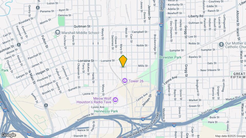 1714 Mary St Map and Location Details