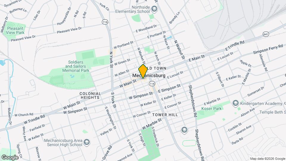 35 W Main St Map and Location Details