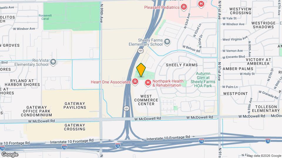 9559 W Monte Vista Rd Map and Location Details