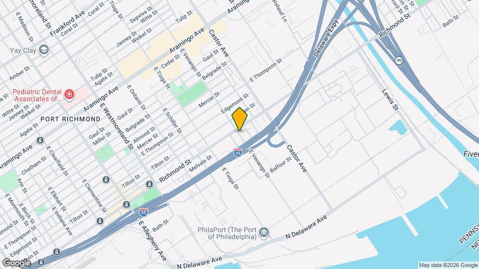 2811 E Venango St Map and Location Details