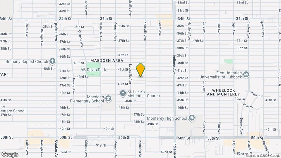 3605 42nd St Map and Location Details