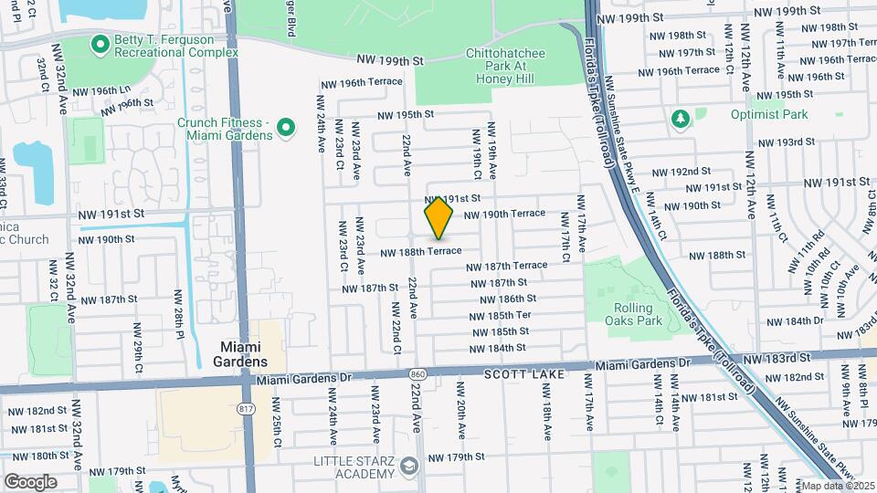 2061 NW 188th Ter Map and Location Details