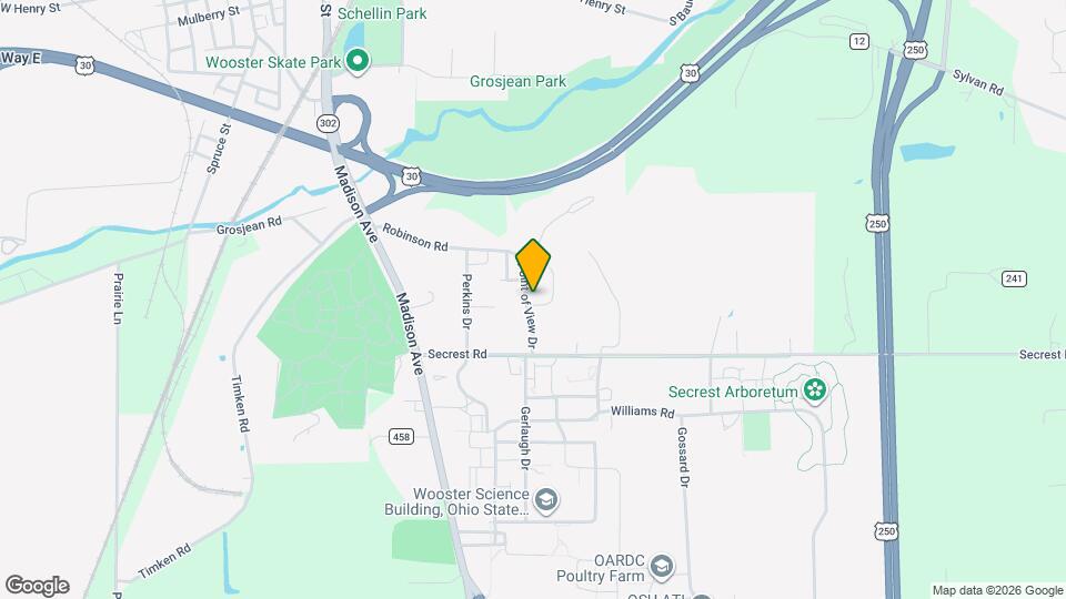 1132 Point of View Dr, Unit Woster Property Map and Location Details