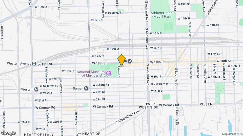 1752 W 18th Pl Map and Location Details
