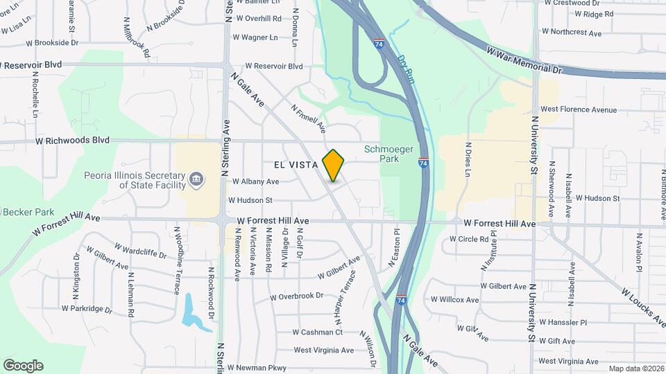 3204 N Gale Ave Map and Location Details