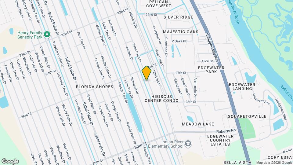 2628 India Palm Dr-Unit -2 Map and Location Details