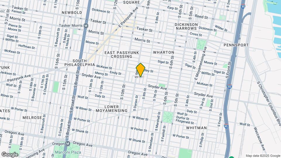 2027 S Darien St Map and Location Details