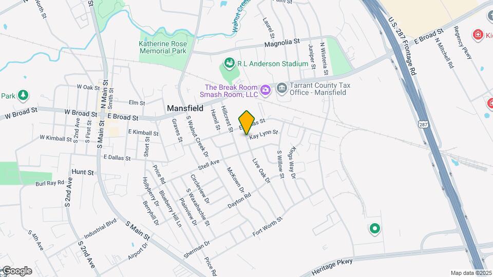 418 S Willow St Map and Location Details