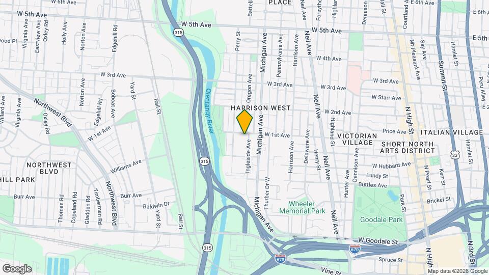 515 W 1st Ave, Unit 515 W 1st Ave Map and Location Details