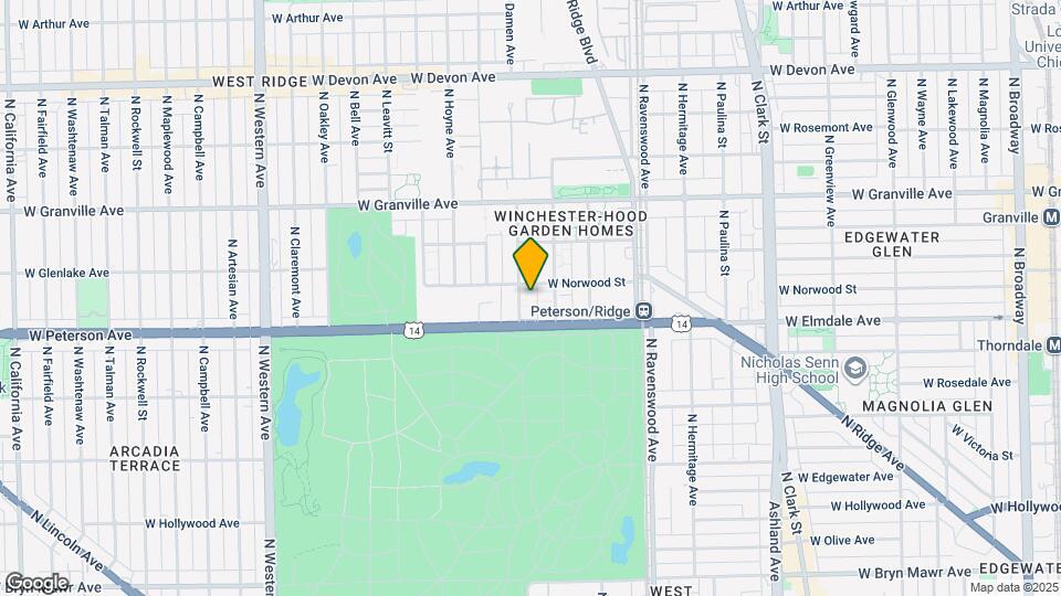 6035 N Damen Ave Map and Location Details