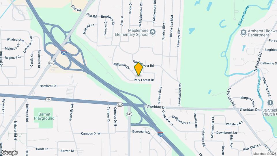 163 Park Forest Dr Map and Location Details