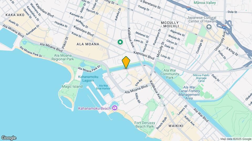 1627 Ala Wai Blvd Map and Location Details
