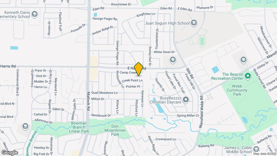 409 Creek Point Ln Map and Location Details