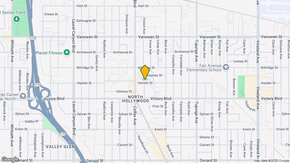 11659 Hamlin St Map and Location Details