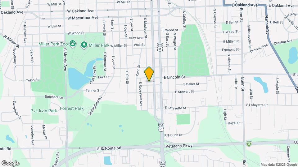 1408 S Madison St Map and Location Details