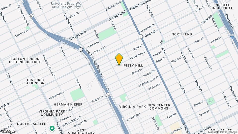 721 Hazelwood St Map and Location Details