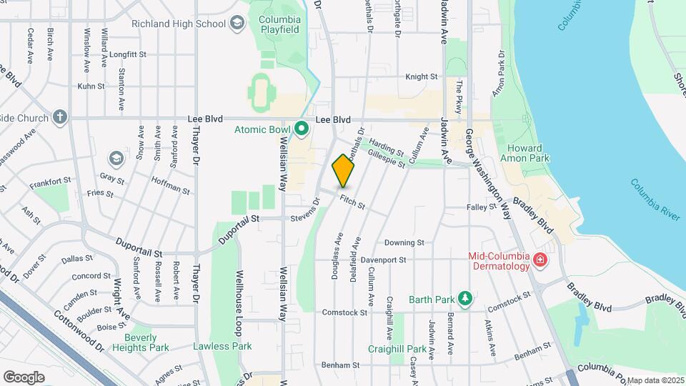 1210 Fitch St Map and Location Details