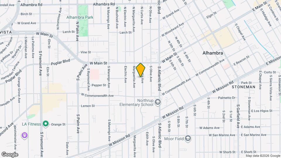 119 S Curtis Ave Mapa y Detalles de la Ubicación