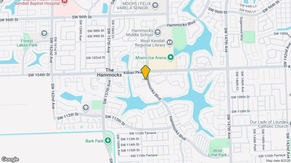 10505 SW 153rd Ct Map and Location Details