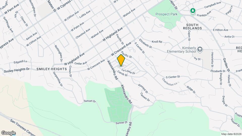 1329 La Loma Dr Map and Location Details