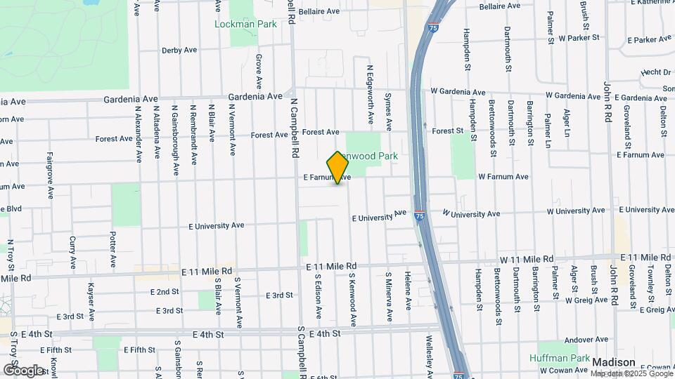1828 Roszel St Map and Location Details