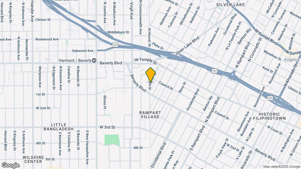 140 N Hoover St Map and Location Details
