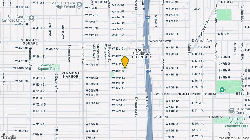 613 W 48th St Map and Location Details