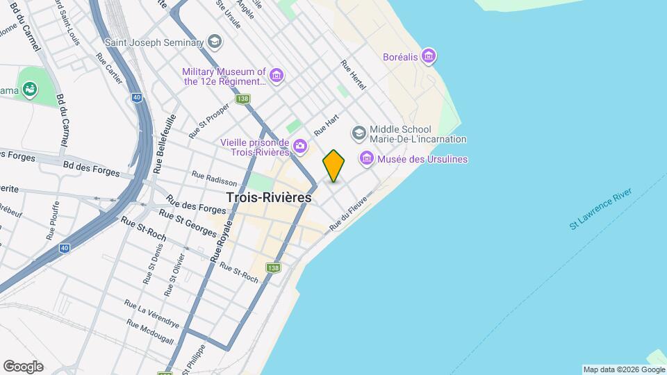 852 Des Ursulines Rue Map and Location Details