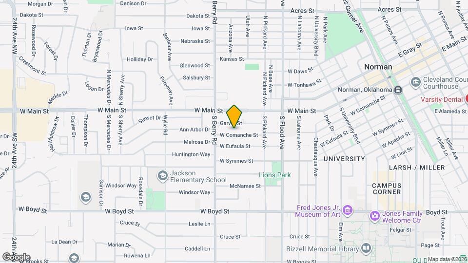 1111 W Comanche St Map and Location Details
