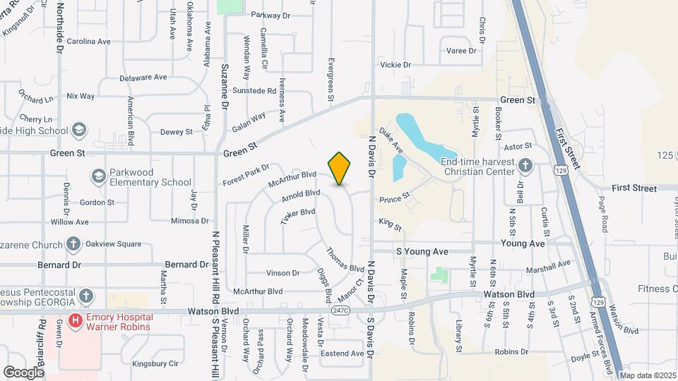 404 McArthur Blvd Map and Location Details