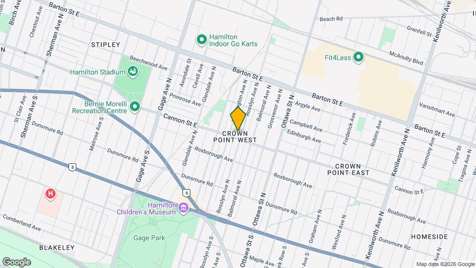 167 Rosslyn Ave N Map and Location Details