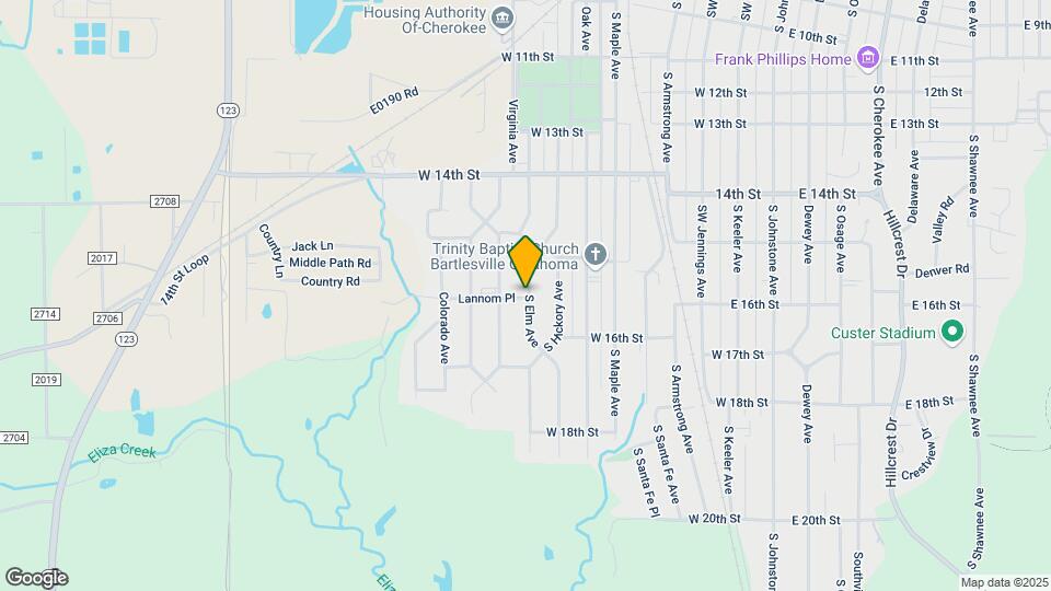 1569 S Elm Ave Map and Location Details