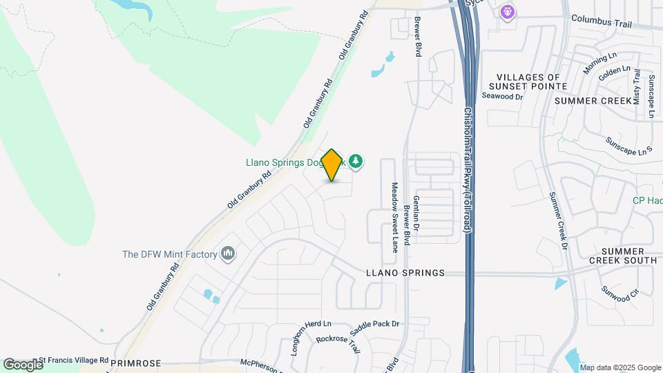 6129 Fall Creek Ln Map and Location Details