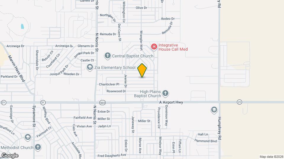 1113 Rosewood Dr Map and Location Details