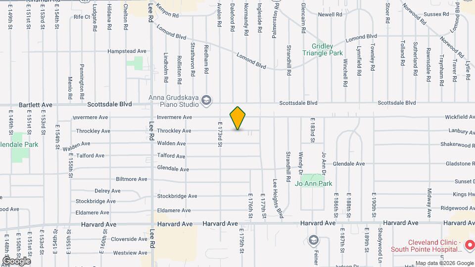 17416 Throckley Ave Map and Location Details