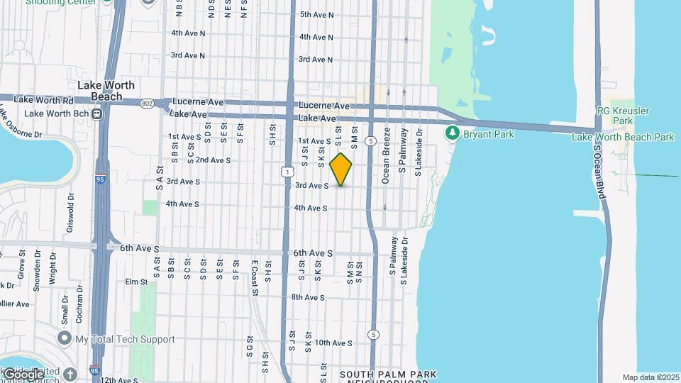 308 S L St Map and Location Details